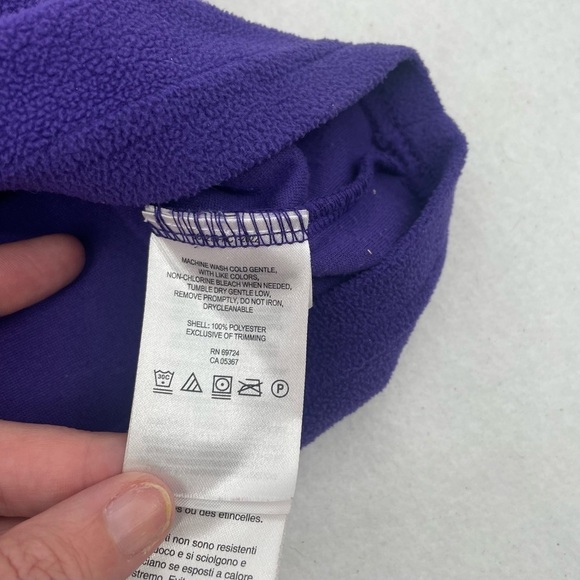 COLUMBIA Girls 1/4 Zip Pullover Fleece Purple size: Large 14/16 - Picture 5 of 5